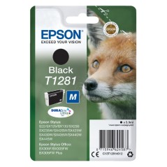 Epson T1281 Black Ink Cartridge - 185 Pages of Crisp Prints | C13T12814012 - High Quality & Reliable Performance